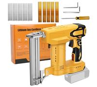 2 in 1 Cordless Brad Nailer for Dewalt Battery, 18GA Nail Gun 2 Modes Electric Stapler Gun with 1000pcs Nails Staples 80 Shots/Min Battery Staple Nailer for Woodwork, Upholstery, Carpentry