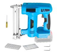 2-in-1 Cordless Nail Gun and Staple Gun, Clickovia Compatible with Ma-Kita 18V Battery, Includes 500 Nails & 500 Staples, Electric Nail Gun for DIY Woodworking (Battery Not Included)
