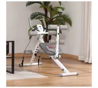 2-IN-1 Core Abdominal Ab Trainer Sit Up Bench with LCD Screen,