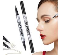 2 in 1 crayon à sourcils, 2 1 stylo à sourcils, Crayon à pour les yeux imperméable | Stylo à double fin à la double avec une pointe de 2 fourchette et un conseil précis, imperméable et dern