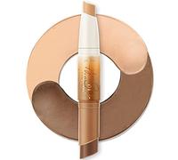 2 in 1 Cream Bronzer and Highlighter Stick,Non-greasy & Non-drying Contours Makeup Pencil,Easily to Create a Natural Matte Finishing with Highly Formula,Long Lasting Waterproof Face Brighten(04#TAN)