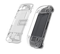 2 in 1 Crystal Clear Protective Back Case Shell for Steam Deck Game Console