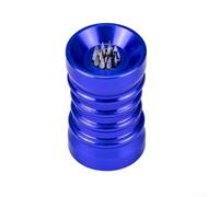 2-in-1 Cue Tip Scuffer and Shaper Tool for Pool and Snooker Billiard with Lightweight Aluminum Alloy Body for Easy Maintenance and Accurate Shots (Blue)