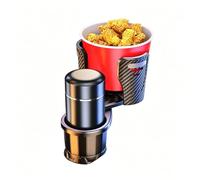 2-in-1 Cup Holder Adapter for VW Atlas Tiguan Taos Touareg | Hold 22lbs Securely On Bumpy Roads With Expandable Base And 360 Degree Rotatable Dual Cups