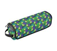 2-in-1 Curling Iron Travel Case and Heat Resistant Mat Carrying Case Flat Curling Iron Waterproof Organizer for Hot Tools Flat Irons Hair Volumizer Styler Jungle Frog & Tropical Leaf Hair Accessories
