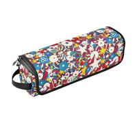 2-in-1 Curling Iron Travel Case and Heat Resistant Mat with Zipper Large Hair Straigheners Travel Case for Flat Irons, Straighteners, Curling Irons, July 4th American Independence Day Liberty