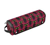 2-in-1 Curling Iron Travel Case and Heat Resistant Mat with Zipper Waterproof Curling Iron Travel Case for Hot Tools Curling Iron Flat Irons Hair Volumizer Styler, Black Halloween Bat Travel, Black