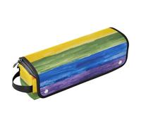 2-in-1 Curling Iron Travel Case Travel Case for Women with Heat Resistant Mat, Mardi Gras Beautiful Card for Straigheners, Curling Iron, Hair Dryer