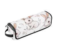 2-in-1 Curling Iron Travel Case with Removable Heat Resistant Mat Waterproof Flat Curling Irong Travel Organizer for Hot Tools Curling Iron Flat Irons Hair Volumizer Styler, Cartoon Sweet
