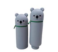 2-in-1 Cute Cartoon Panda Pink Pencil Case, A Multifunctional Stationery Organizer - for Girls, Suitable for Students, Ideal As A School Pencil Case for Schools (Koala)