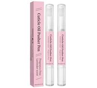 2 in 1 Cuticle Pusher Oil Pen for Nails,Cuticle Remover&Nail Oil Pen with Precision Brush,Moisturizing&Hydrating Cuticle Softener,Deep Penetration,Long-Lasting Care for Women,Convenient to Carry(2pcs)