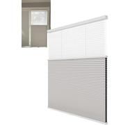 2 in 1 Day Night Cordless Cellular Shades, No Drill Top Down Bottom Up Honeycomb Blinds,Insulated Soundproof Window Blinds(WxH: 55x160cm)