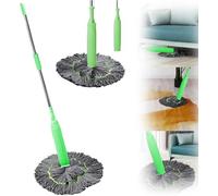 2 In 1 Dehydrated Mop, Microfiber Spin Floor Cleaning Mop, Self-wringings Twist Mops For Floor Cleaning, Round Mop 360 Rotatable Spin Cleaning Mop, Portable Squeeze Mop For Bedroom Toilet Living Room
