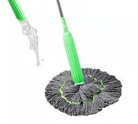 2 In 1 Dehydrated Mop, Self Wringing Floor Mop, 360 Degree Spin, Wet and Dry Use, Quick Drying for Household Cleaning