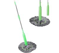 2 in 1 Dehydrated Mop, Self-Wringing Twist Mops for Floor Cleaning, Microfiber Floor Mop with Long Handle, 360 Degree Spin Mop, Easy Wringing Mop for Floor Household Cleaning