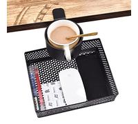 2 in 1 Desk Cup Holder with Hidden Under Desk Drawer Anti-Spill Design 360° Rotary Clip-On Beverage Holder for Office & Home Use Space-Saving
