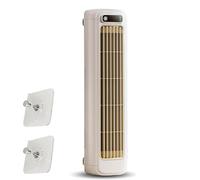 2-in-1 Desk Tower Fan Cross Flow, Mini Desk Fan 3 Speed Quiet Portable with Built-in Phone Holder, USB Rechargeable No Drill Wall Mount Cooling Fan for Bedroom Office Travel (White)