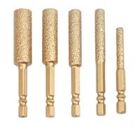 2-in-1 Diamond Grit Drill Bit Set 6-14mm, 1/4 Inch Hex Shank for | Diamond Grit Drill Bit Set, for tile And Glass Hole , Dry Drilling Without Water, Hex Shank Grinding Wheel,