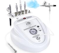 2 in 1 Diamond Microdermabrasion Machine with Airbrush for Flawless Skin | Professional Dermabrasion Vacuum Blackhead Remover Facial Kit,Micro Dermabrasion Machine for Salon Personal Home Use