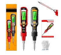 2 in 1 Digital Display Induction Test Pencil, Non-Contact Voltage Tester with LCD Display, Instant Voltage Detection with Zero Risk, Buzzer Alarm for Live/Null Wire Judgment (2Pcs/All)