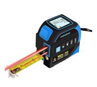 2 in 1 Digital Tape Measure,Tools Tape Measure, Rangefinder with Led Display,Digital Measuring Tapes with Cross Line,AutoLock,Measuring Area,Volume,Pythagorean,Xmas New Year Gift for Man (Blue 100m)