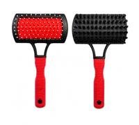 2 In 1 Dog & Cat Brush, Double Sided Plastic Pet Groom Brush, Pin & Metal Bristle With Handle For Dogs, Puppies And Cats, Daily Use To Massaging & Cleaning For Long And Short Haired Pets