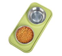 2 In 1 Dog Feeder Food Water Bowl Double Bowl Supplies Pet Feeder Anti-Leak Detachable Feeding Automatic Pet App