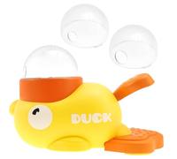 2-in-1 Dog Interactive Slow Feeder, Washable Automatic Dog Feeder & Puzzle Toy, Stable Duck Shape Puppy Food Toy with 3 Food Outlet Size for Pets Puppy