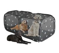 2-in-1 Dog Playpen 73.5''Pop Up Cat Pet Playpen, Assembly-Free Indoor Outdoor Kitten Enclosure, Breathable Cat Cage Portable Puppy Tent Crates Kennel for Small Animals(No Divider, Unified Space)