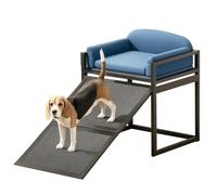 2 in 1 Dog Ramp and Ottoman for Couch & Bed, Portable Pet Stairs for Large and Small Dogs, Multi-Functional Furniture for Sofa Access