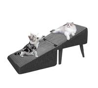 2 In 1 Dog Ramp & Ottoman, Non-Slip Wear Resistant Dog Steps, Split Folding Pet Ramp Ottoman, Multifunctional Cat Vehicle For Bed Sofa Couch Car