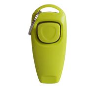 2-in-1 Dog Training Whistle & Clicker Device for Outdoor Pet Behaviour Lifesaving Emergency Tool with Keyring (Light Green, 3.5x1x7.5cm)