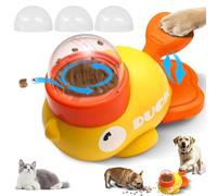 2-in-1 Dog Treat Dispenser Toy, Interactive Dog Food Puzzle Duck Shaped Dispensing Toy, Interactive Duck-Shaped Puzzle Feeder For Dogs Pet Bell Ball