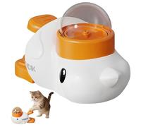 2-in-1 Dog Treat Dispenser Toy Interactive, Dog Treat Dispenser for Playtime Training, Duck-Shaped Pets Food Dispenser, Dog Cat Puzzle feederToy for Healthy Eating (A)