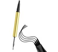 2 In 1 Double Ended 4 Tip Liquid Eyebrow Pencil Waterproof Smudgeproof Spoolie Makeup For Natural Realistic Brows Waterproof Eyebrow Contouring Pen
