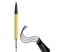 2 In 1 Double Ended 4 Tip Liquid Eyebrow Pencil Waterproof Smudgeproof Spoolie Makeup For Natural Realistic Brows Waterproof Eyebrow Contouring Pen
