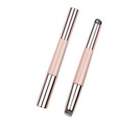 2 In 1 Double Ended Makeup Brushes Silicone Lip Brush Concealer Brush Lipstick Applicator Lipstick Brush Powder Brush