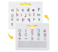 2-in-1 Double Sided Magnetic Alphabet Edition, Letters Practicing Board,Alphabet Magnets Tracing Board,Educational Learning Toy For Kids