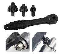 2 in 1 Drill Chuck Ratchet Spanner,Drill Chuck Ratchet Wrench,Universal Double Head Chuck Key Replacement Tool, Multi-Function Clamping for Electric Drills Power Tools(1 Set)