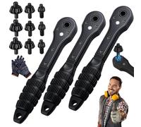 2 in 1 Drill Chuck Ratchet Spanner, Ratchet Drill Chuck Key Wrench with Three Gears, Universal Double Head Chuck Key Replacement Tool for Electric Drills & Power Tools (3pcs)