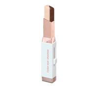 2 in 1 Dual Color Eyeshadow Stick, Gradient Shimmer Eye Shadow with Waterproof Long Lasting Formula, Creamy Blendable Two Tone Eye Makeup Stick for Beginners & Daily Use, Portable Travel Size (02)