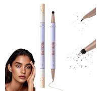 2-in-1 Dual-Ended Brown Liquid Eyeliner&Glitter Freckle Pen,NATURAL COFFEE