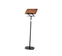 2 in 1 Dual-use Reading Holder,Floor Book Stand,Base Rotate 360°,Height Adjustable,for Tablet Laptop Recipes Textbooks(Black,Adjustable 51-119cm)
