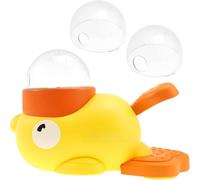 2-in-1 Duck Pet Toy Automatic Feeder Freeze-Dried Launch Slow Food Dispenser Bite- Interactive for Cats and Dogs Slow-Feeding Choking