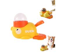 2-in-1 Duck-Shaped Interactive Slow Feeder Puzzle Toy - Pet Treat Dispenser for Dogs & Cats, IQ Training to Reduce Bloating & Boredom (Small/Medium Pets)