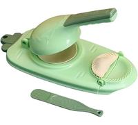2 In 1 Dumpling Maker Press Kitchen Empanada Maker Press Mold Manual Pastry Dumpling Wrapper Machine for Chinese Food, Empanada, Ravioli, Pierogi, Hand Pie (Green)