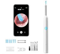 2-in-1 Ear Cleaner Kit with 1080P HD Camera,Rechargeable Earwax Removal Tool w/LED &Precision Tweezers & Silicone Scoop,Smart Ear Wax RemovalCamera,Waterproof EarCleaning Camera for Phone & Tablet