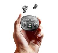 2-in-1 Earphones Set, Wireless Invisible Mini Small Earbuds & Semi-In Ear Headphones, ENC Noise Cancelling Bluetooth 5.4 Ear Buds, 24H Playtime, All-Day Companion for Men Women Work/Travel/Sports