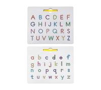 2-in-1 Educational Magnetic Alphabet Letter Tracing Board, 2-in-1 Double Sided Magnetic Alphabet Edition, Magnetic Letters Practicing Board for Toddler, Practicing Learning Education Toys