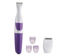 2-in-1 Electric Bikini Trimmer for Women, Body Trimmer with 3 Adjustable Comb Guides and Cleaning Brush